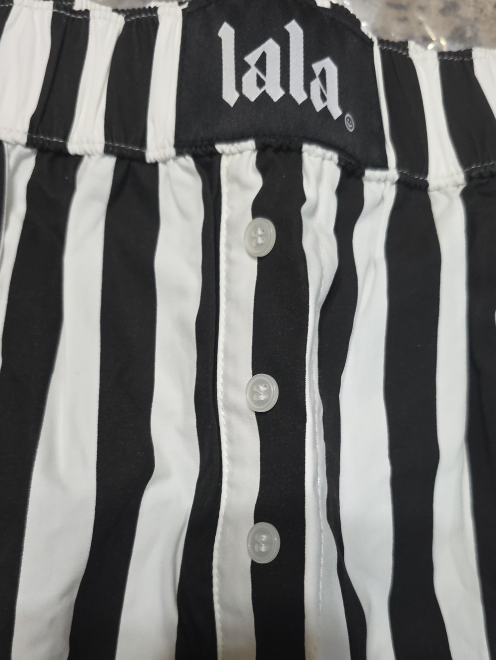 @ Lala Womens Striped Boxer Size Large - Picture 8 of 9